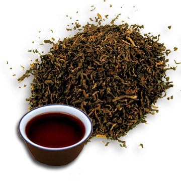 Puerhの上面発酵された茶緩い葉、Puerhの茶色がかった金褐色の優れた茶